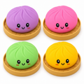 Squishy ravioli vapeur uni – couleur surprise, 8,5 cm